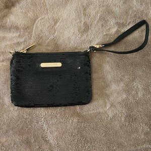 Michael Kors Black Sequin Wristlet  - New